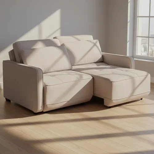 Sofa Cama Tela Gris Tivoli en Gris - Sillones y sofás, Uruguay | Divino