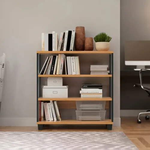 Estante Bajo 90CM 100% MDF - Linea Factory - Bibliotecas, Uruguay | Balton