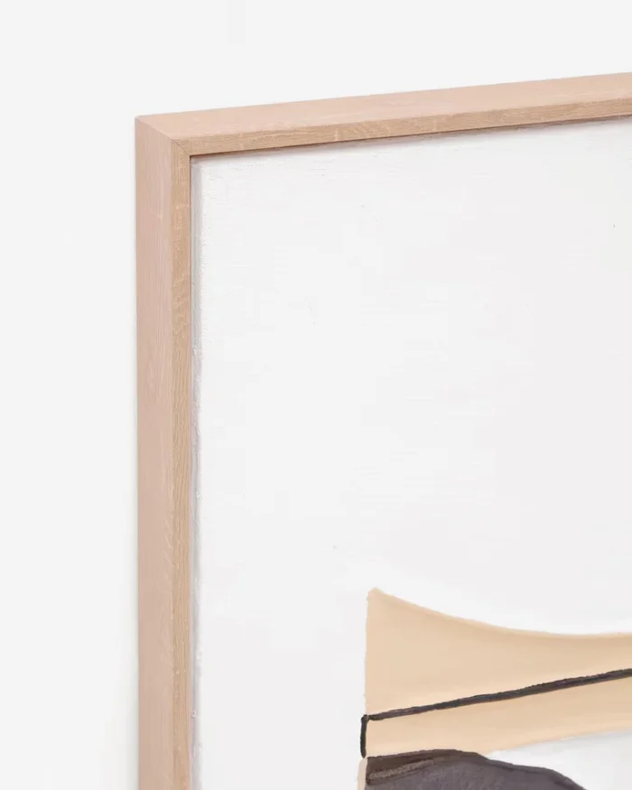 Cuadro Zay con formas geométricas marrón 80 x 80 cm en Marrón - Decoración de pared, Uruguay | Kavehome, vista 2