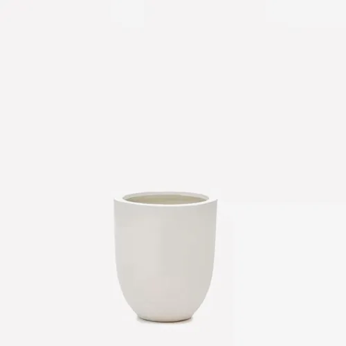 Macetero Aiguablava de cemento blanco Ø 39 cm en Blanco - Macetas, Uruguay | Kavehome