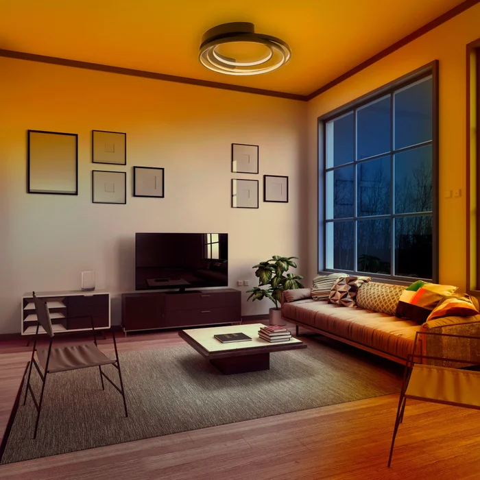Panel LED LEDVANCE OSRAM Deco Smart Negro De Adosar 27W RGB en Negro - Lámparas colgantes, Uruguay | Serlux, vista 3