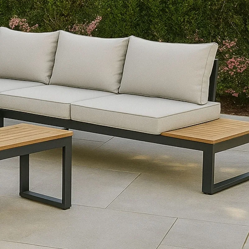 Juego de jardin esquinero Paris en Beige - Muebles para el exterior, Uruguay | La Cueva Muebles, vista 5