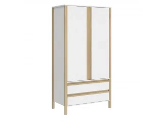 Ropero Combinado Madera 2P, 2C Blanco/Miel - Roperos y placares, Uruguay | Quesal, vista 3