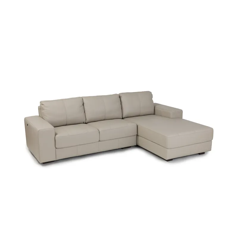 Rinconera Como - Cuero Básico - 2 + Chaise derecho - Arena - (Preventa) en Beige - Sillones y sofás, Uruguay | NYR