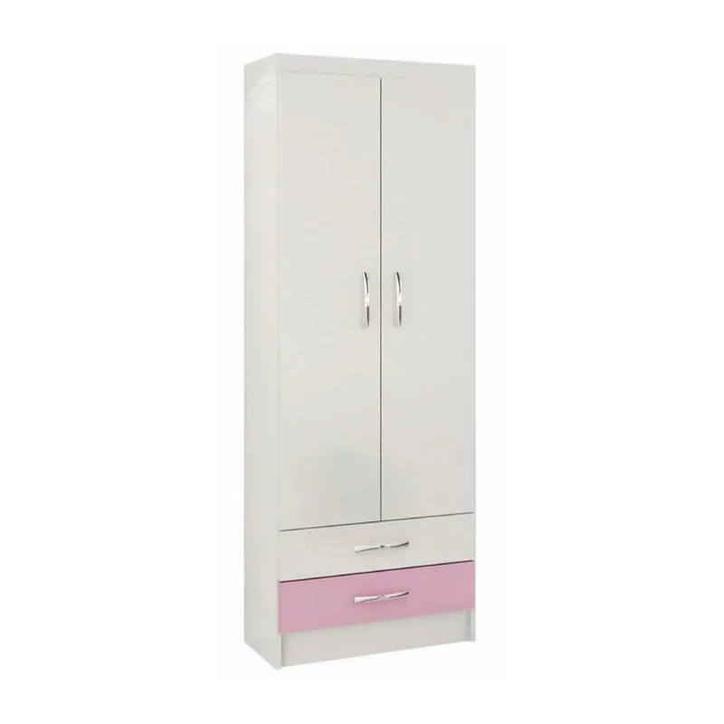 Placares Roperos Armario Infantil 2 Puertas 2 Cajones If22r en Blanco, Uruguay | Soy Hogar