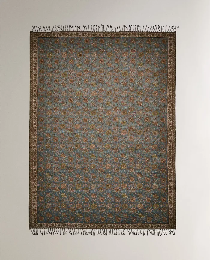 MANTA JACQUARD FLORES - Textiles, Uruguay | Zara Home, vista 2