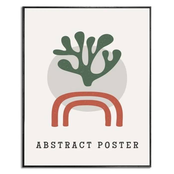 CUADRO CANVAS 40x50cm MARCO ABSTRACT POSTER en Multicolor - Decoración de pared, Uruguay | Decohogar