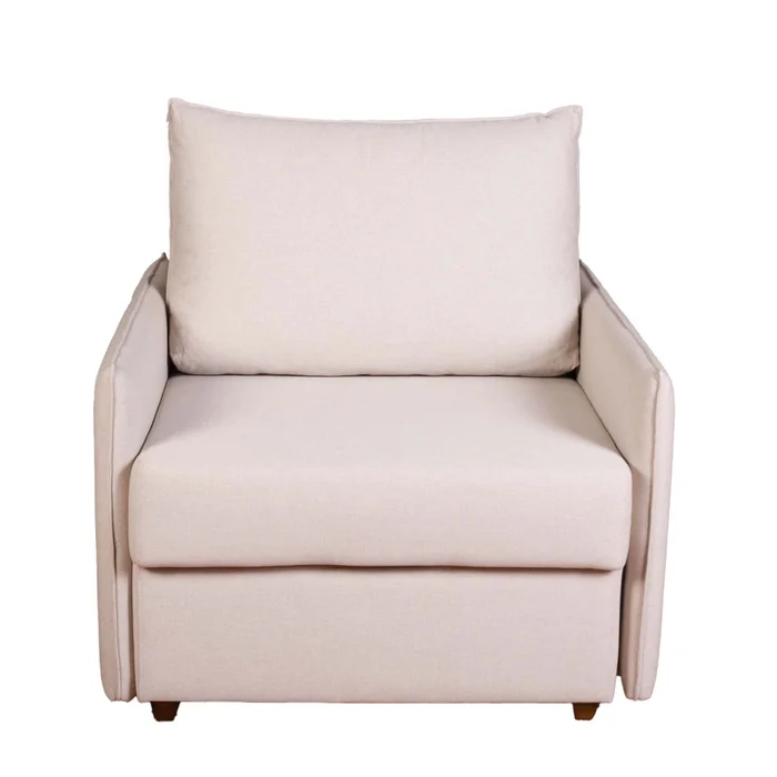 Sofá Cama 1 Cuerpo Tela Natural-beige Lucca Beige en Beige - Sillones y sofás, Uruguay | Divino, vista 4
