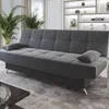Sofa Cama Living Sillon Reclinable Microfibra Eros Gris en Gris- Marron - Sillones y sofás, Uruguay | Soy Hogar, vista 6 de 6