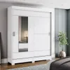 Ropero 2 puertas corredizas con espejo en Blanco - Roperos y placares, Uruguay | La Cueva Muebles, vista 7 de 10