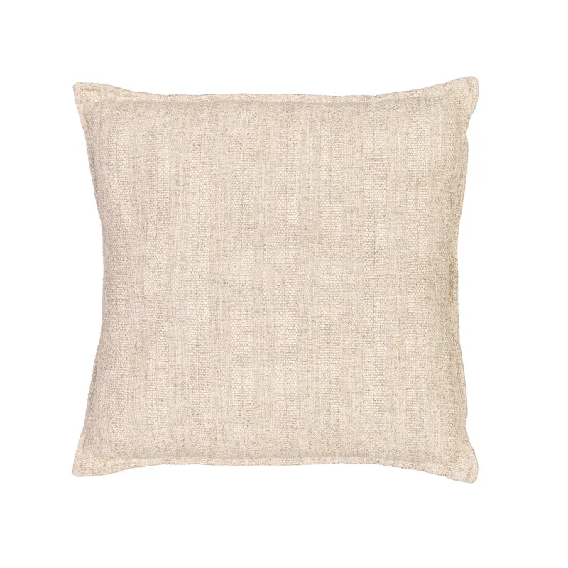 Almohadón Lino-y-algodon Natural-beige Relieve Rayas Beige en Beige - Textiles, Uruguay | Divino