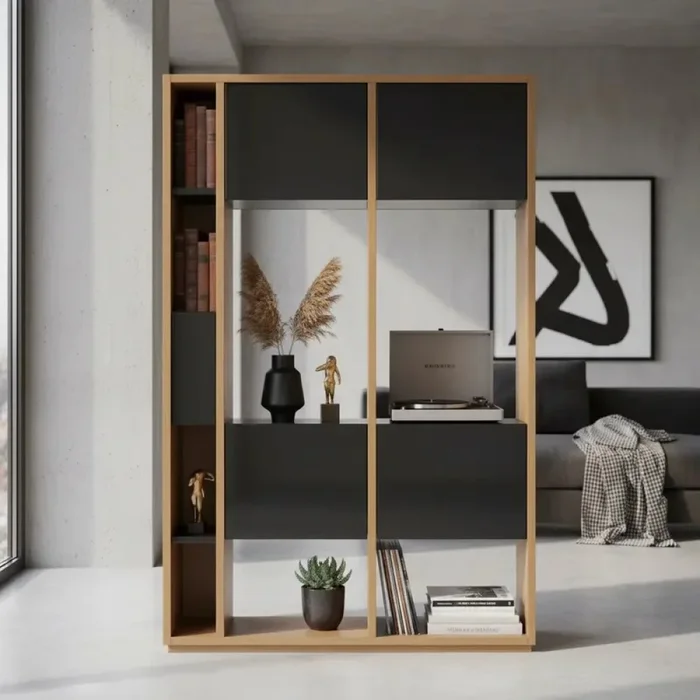 Estantería Logan grande - PRODUCTO CON DETALLES - Sier en Madera natural - Bibliotecas, Uruguay | Champagne Home