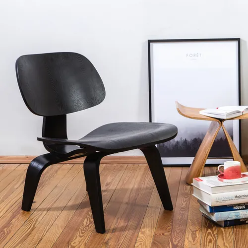 Butaca Eames - Negra en Negro - Butacas, banquetas y puffs, Uruguay | Walnut