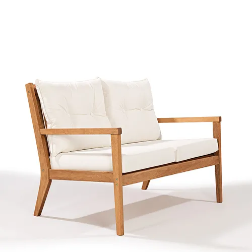SOFA RIADE 2 LUGARES ACQUABLOCK CRUDO 117x75x81CM JATOBA - Muebles para el exterior, Uruguay | Vinibel