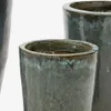 Set Rotja de 3 maceteros de terracota con acabado azul glaseado Ø 26 / 35 / 47 cm en Azul - Muebles para el exterior, Uruguay | Kavehome, vista 4 de 6