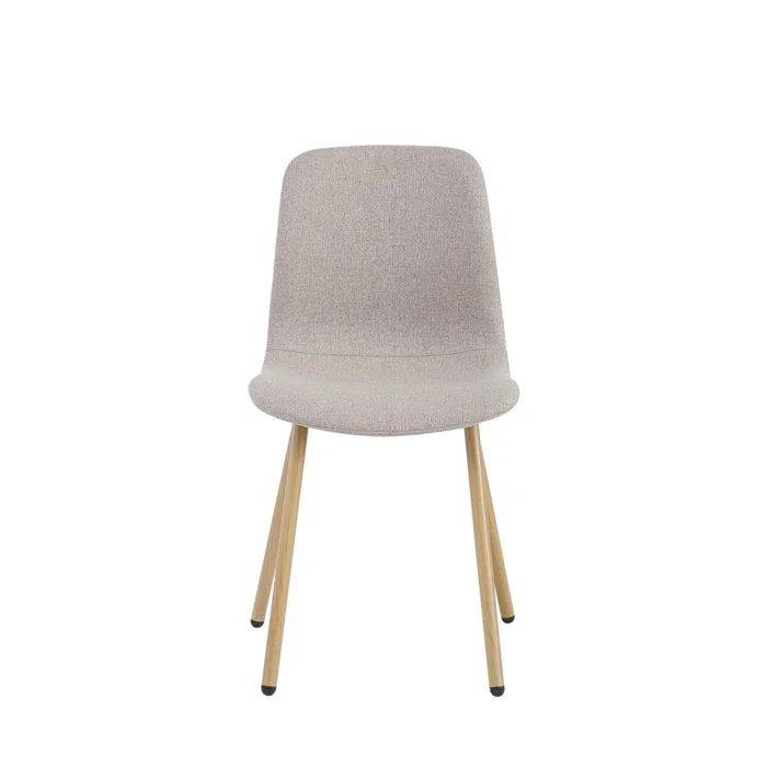 Silla De Comedor Metal-y-tela Marron Cleo en Beige - Sillas, Uruguay | Divino, vista 3