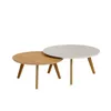 Mesas de Centro Classic - Duo - Off White y Natural en Blanco - Mesas de living, Uruguay | NYR, vista 2 de 2