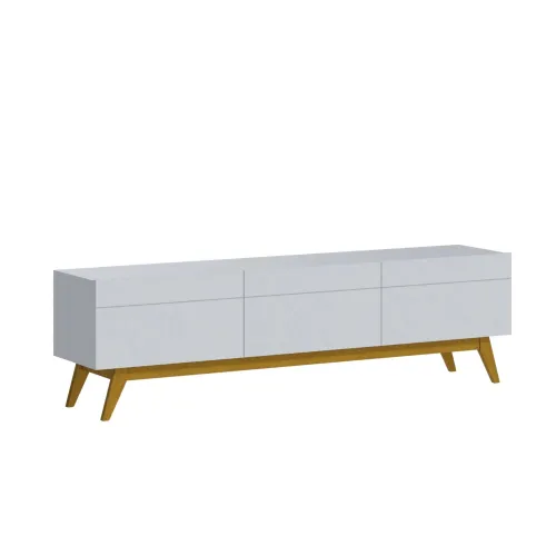 Rack para TV 1.8 - Línea Nevada - Blanco en Blanco - Muebles para TV, Uruguay | Ecowood