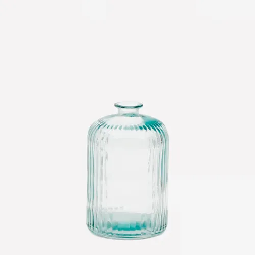 Botella Marba - grande de vidrio reciclado transparente - Jarrones, Uruguay | Kavehome