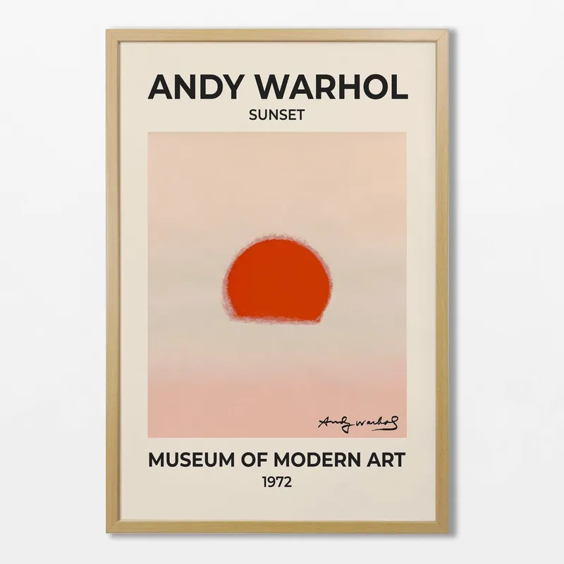 Andy Warhol - Sunset en Multicolor - Láminas, Uruguay | La Cuadrería