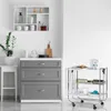 CARRITO PLEGABLE 3NIVELES 40x63x70CM BLANCO Y METAL en Multicolor - Mesas de comedor, Uruguay | Decohogar, vista 3 de 4