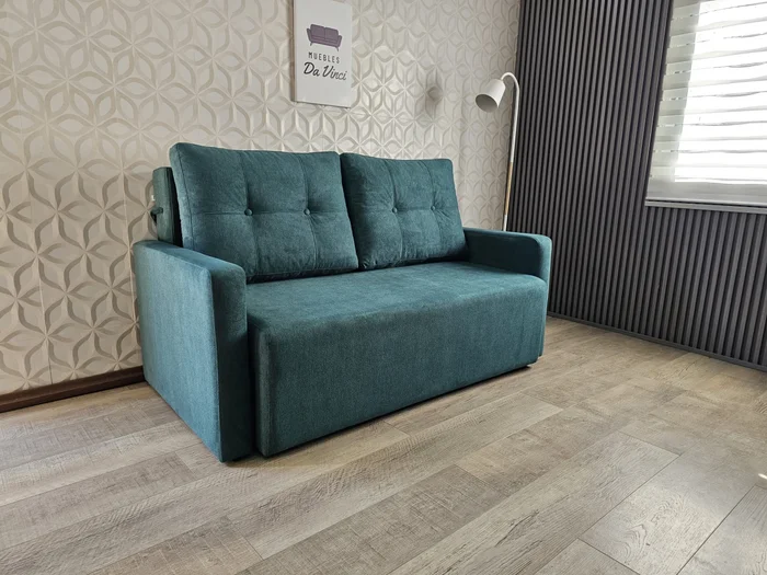 Sofá cama 2 plazas DA VINCI - Muebles Da Vinci en Verde - Sillones y sofás, Uruguay | Muebles Da Vinci, vista 2