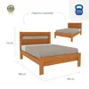 Cama 2 Plazas Safira - Dormitorio, Uruguay | Muebles Express, vista 3 de 3