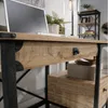 Escritorio Cajonera Doble - Sauder - Linea Steel River en Madera natural - Escritorios y sillas de escritorio, Uruguay | Rústico Hogar, vista 3 de 5