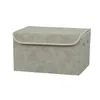 CAJA ORGANIZADOR RECT C/TAPA 38X29XH22CM PU GRIS en Gris - Canastos, Uruguay | Decohogar, vista 1 de 2