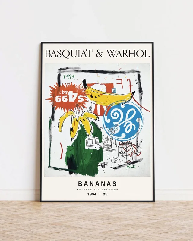 Basquiat & Warhol - Bananas en Multicolor - Láminas, Uruguay | La Cuadrería, vista 3