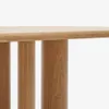 Mesa ovalada Mailen - en chapa de fresno con acabado natural Ø 220 x 105 cm en Madera natural - Mesas de comedor, Uruguay | Kavehome, vista 4 de 7