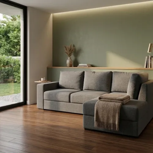 Sofá Esquinero 2.45 x 1.80m | Amplio, Elegante y Versátil | Ideal para Optimizar Espacios - Sillones y sofás, Uruguay | Urumobil