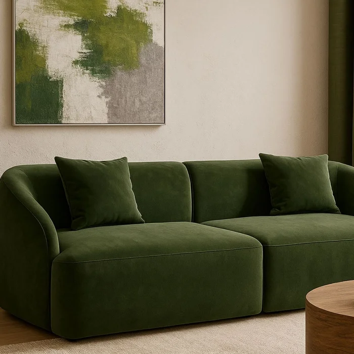 Sillón MOCA VERDE 3 CUERPOS en Verde - Sillones y sofás, Uruguay | Viasono, vista 2