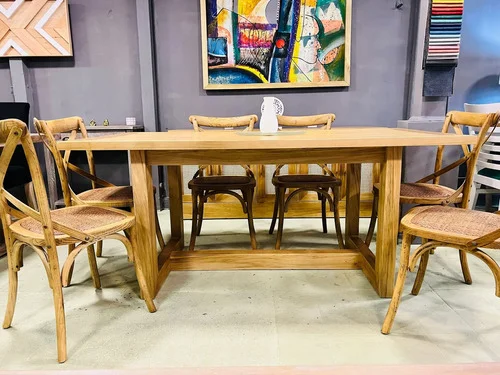 Juego De Comedor Madera Ozark Mesa Mónaco 6 Sillas Vienesas A Eleccion en Madera natural - Mesas de comedor, Uruguay | Ozark Home, vista 5