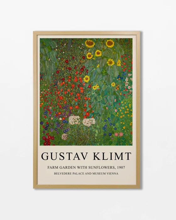 Gustav Klimt - Farm Garden en Multicolor - Láminas, Uruguay | La Cuadrería
