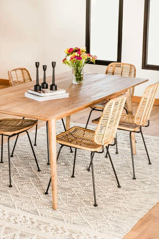 MESA COMEDOR NORDICA - OLMO NATURAL - 1.80 X 0.90 MTS en Madera natural - Mesas de comedor, Uruguay | La Iberica, vista 40