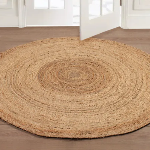 Alfombra Yute Braided Redonda 120 - Textiles, Uruguay | Tiendas Montevideo