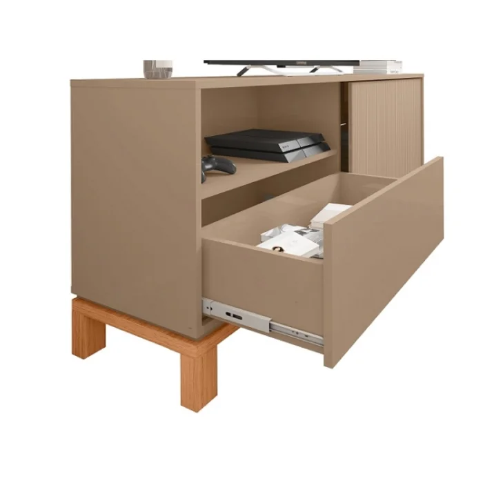 Rack Mondrian 1.36 en Beige - Muebles para TV, Uruguay | Albanés, vista 3