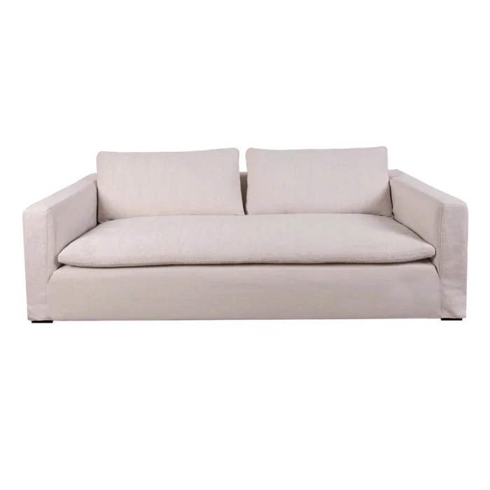 Sofá 3 Cuerpos Tela Natural-beige Nunu Natural en Beige - Sillones y sofás, Uruguay | Divino, vista 3
