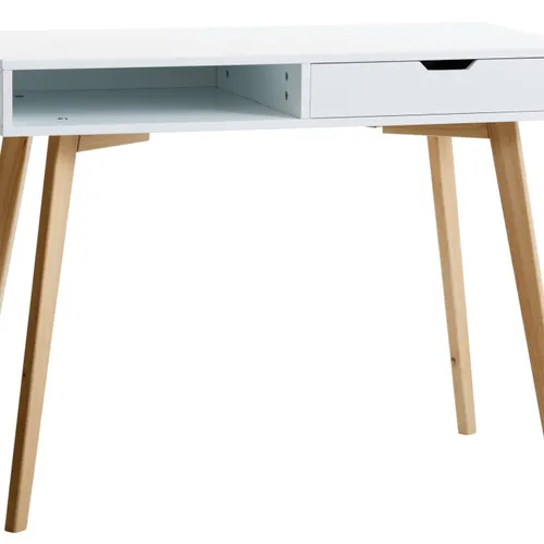 Escritorio TAMHOLT 50x100 blanco/natural en Blanco/natural - Escritorios y sillas de escritorio, Uruguay | JYSK