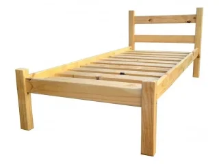 Cama 1 Plaza de Pino en Madera natural - Dormitorio, Uruguay | Quesal, vista 4