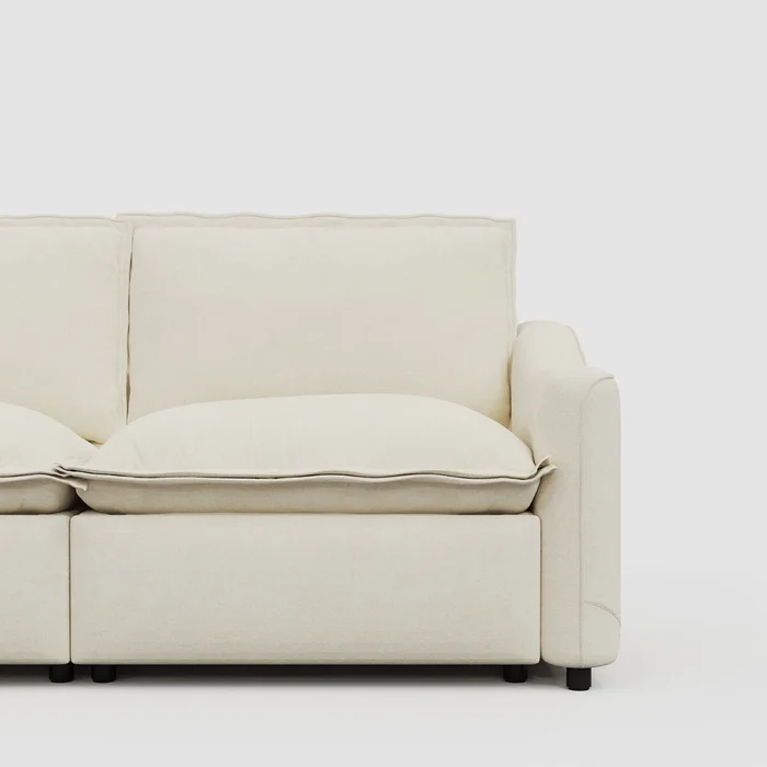 Sofá eléctrico DATE BEIGE 3 CUERPOS en Blanco - Sillones y sofás, Uruguay | Viasono, vista 3