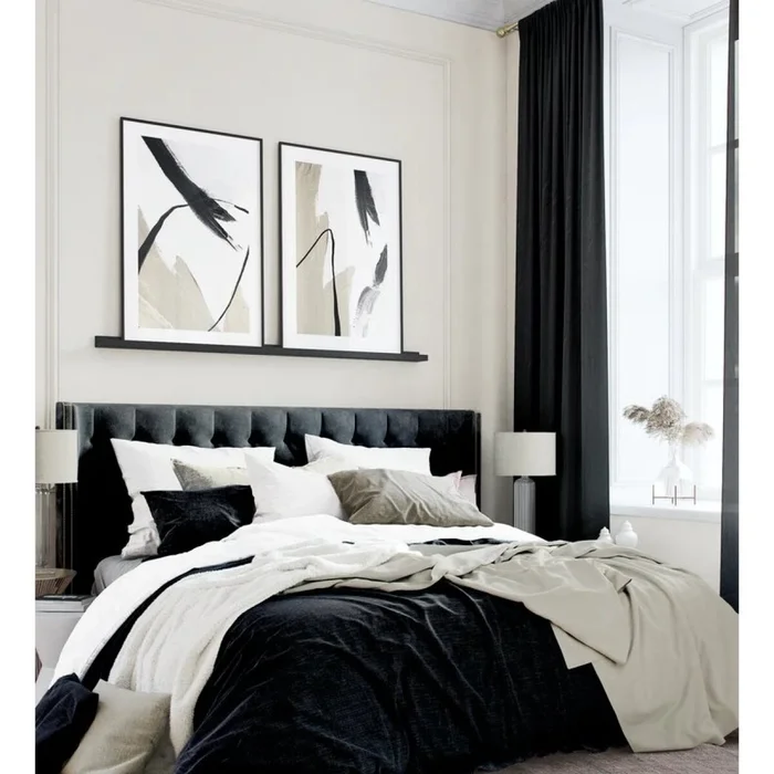 CUADRO CANVAS 30x40 MARCO ABSTRACTO BEIGE NEGRO 2 en Beige - Decoración de pared, Uruguay | Decohogar, vista 2
