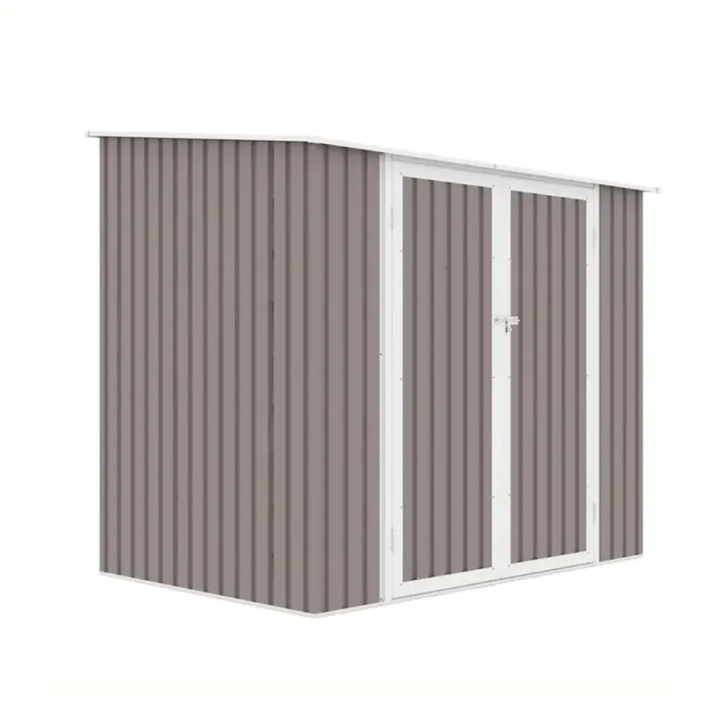 Galpon de Jardín Metalico Puerta Doble - 222x149x194 cm en Gris - Muebles para el exterior, Uruguay | Rústico Hogar