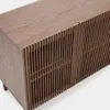 Aparador Beyla 4 puertas de chapa y madera maciza de fresno con acabado tono nogal 180 x 71,5 cm en Marrón - Aparadores y recibidores, Uruguay | Kavehome, vista 6 de 8