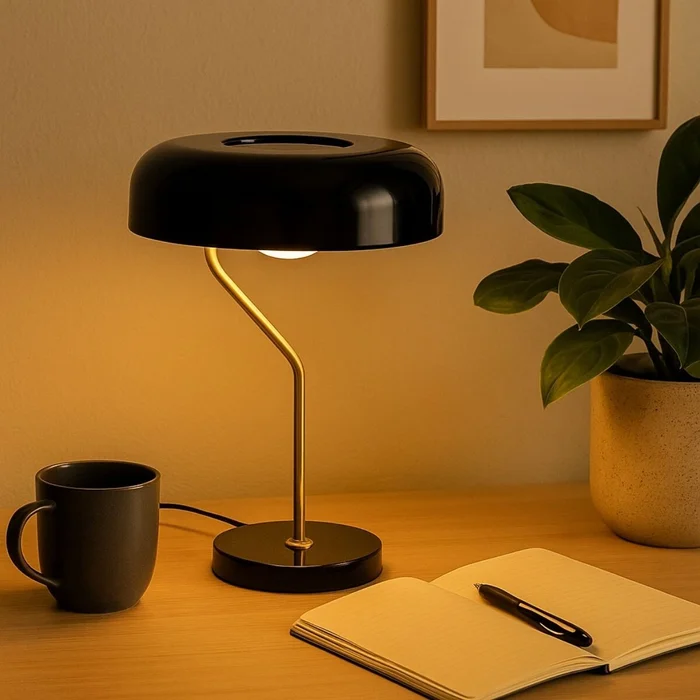 Luminaria de mesa ECLIPSE Negro en Negro - Lámparas de mesa, Uruguay | Viasono