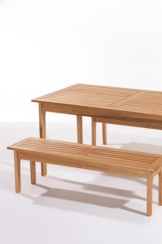 BANCO CHURRASQUEIRA 140x37x43CM JATOBA en Madera natural - Muebles para el exterior, Uruguay | Vinibel, vista 4
