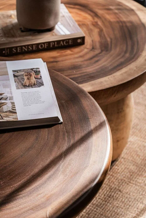 MESA MALLORCA - SUAR - DIAMETRO 70 CMS en Madera natural - Mesas de living, Uruguay | La Iberica, vista 10