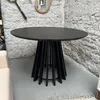Mesa de Comedor Pipa Redonda 110cm - Negra - Mesas de comedor, Uruguay | Berna home, vista 3 de 3