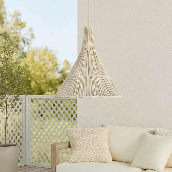 LUMINARIA DE TECHO TULIPE BEIGE en Blanco - Lámparas de mesa, Uruguay | Viasono